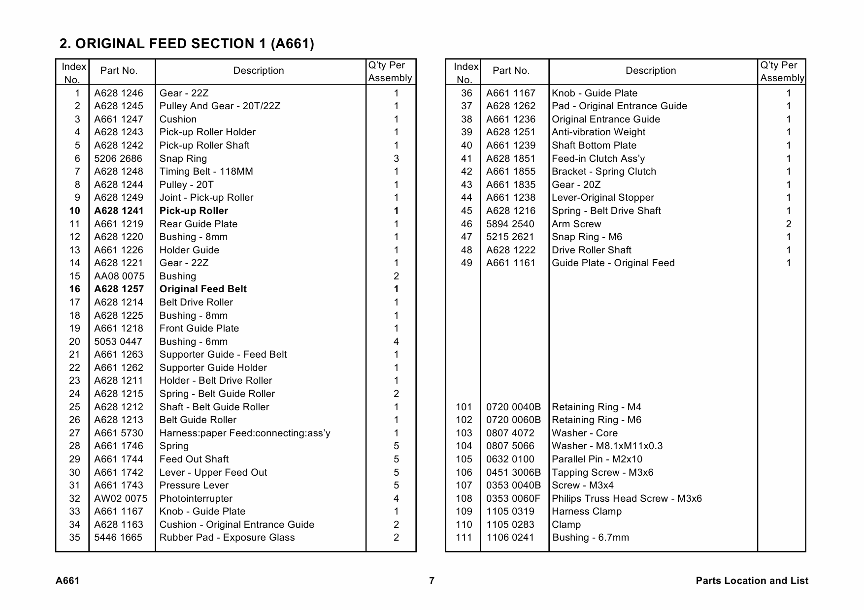 RICOH Options A661 AUTO-REVERSE-DOCUMENT-FEEDER Parts Catalog PDF download-3